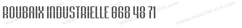 Roubaix Industrielle 06B 48 71pt字体转换